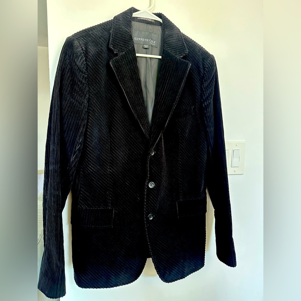 Kenneth Cole New York Men’s Black Corduroy Blazer size S/38